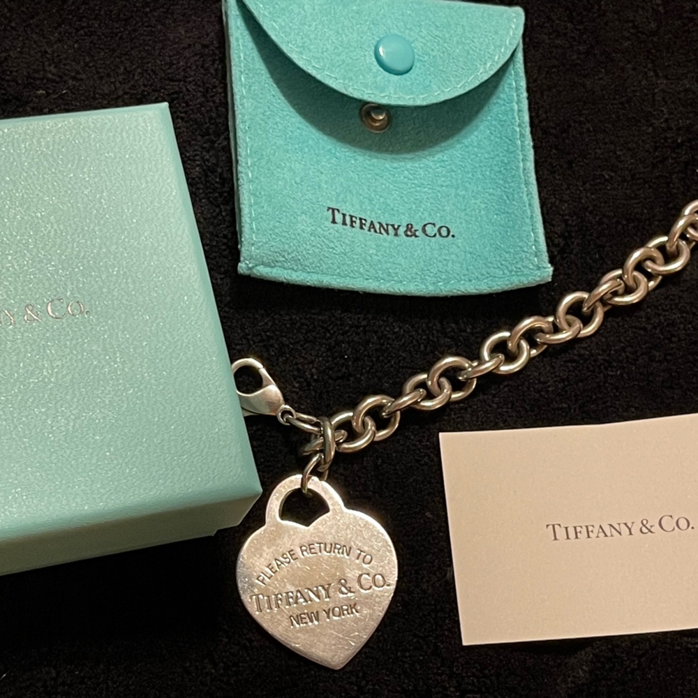 AUTHENTIC Return to Tiffany’s Sterling 925 bracelet LARGE heart -RARE & RETIRED